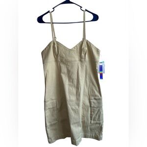 Tinseltown Denim Dress beige XL NWT
